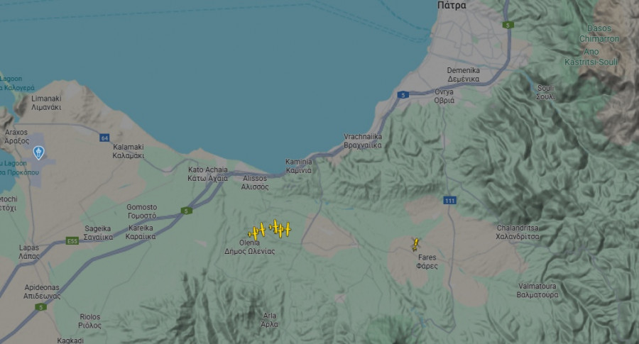 φωτια αχαια