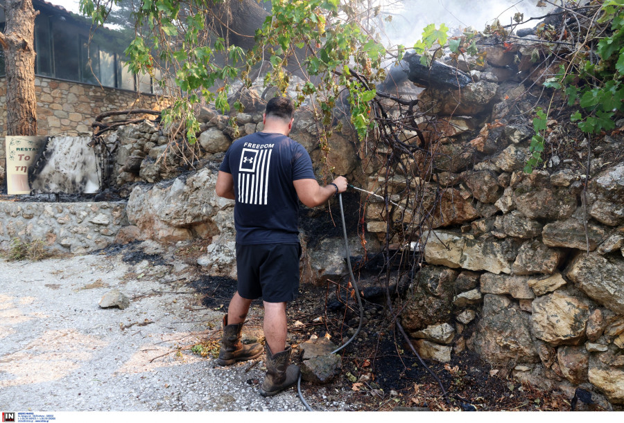 Φωτιά στη Χίο: Τρίτη μέρα.