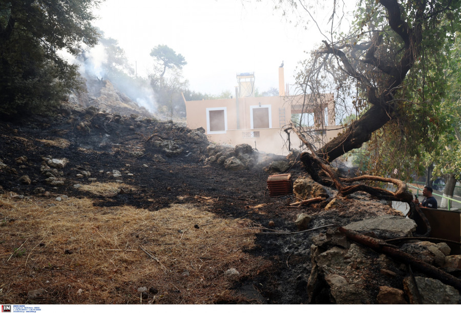 Φωτιά στη Χίο: Τρίτη μέρα.