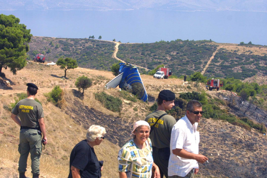 ΤΡΑΓΙΚΟ ΑΕΡΟΠΟΡΙΚΟ ΑΤΥΧΗΜΑ ΑΕΡΟΠΛΑΝΟ ΤΗΣ ΚΥΠΡΙΑΚΗΣ ΕΤΑΙΡΙΑΣ 'ΗΛΙΟΣ' ΜΕΤΑΦΕΡΟΝΤΑΣ 121 ΕΠΙΒΑΤΕΣ ΚΑΤΕΠΕΣΕ ΣΤΗΝ ΠΕΡΙΟΧΗ ΤΟΥ ΓΡΑΜΜΑΤΙΚΟΥ ΑΤΤΙΚΗΣ/ ΣΗΜΕΙΟ ΠΤΩΣΗΣ