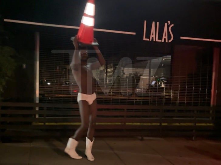 Lil Nas X Roams L.A. Street Nearly Naked at 4 AM