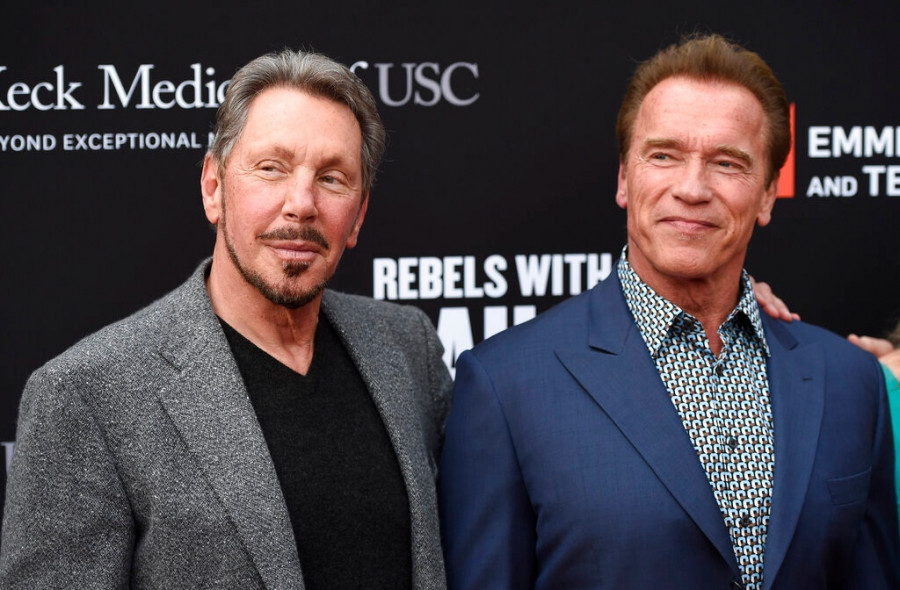 Larry Ellison, Arnold Schwarzenegger