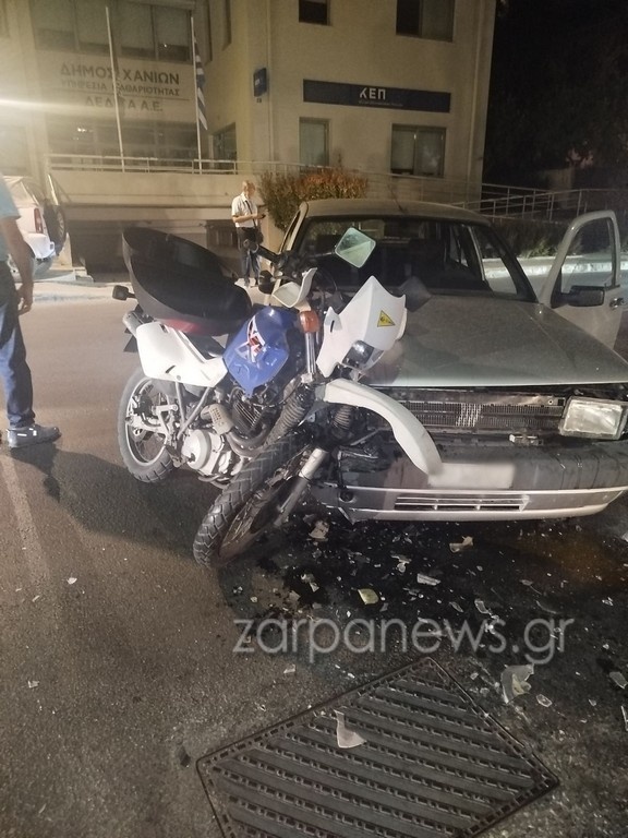 Σοβαρό τροχαίο στα Χανιά