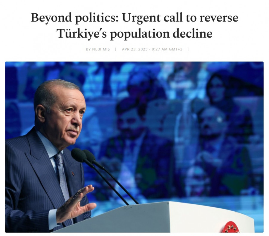 Τουρκία μείωση πληθυσμού