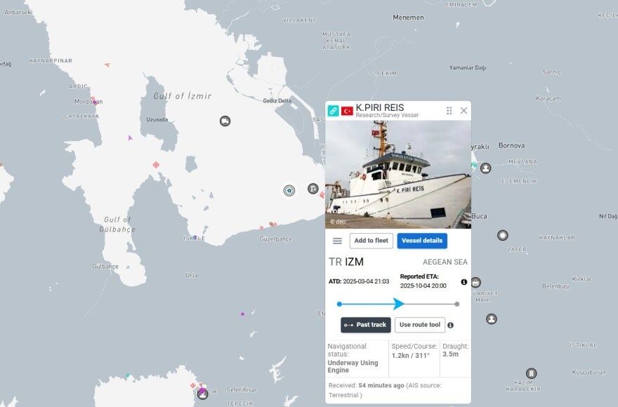 Στο Αιγαίο το Πίρι Ρέις - Απέπλευσε από τη Σμύρνη