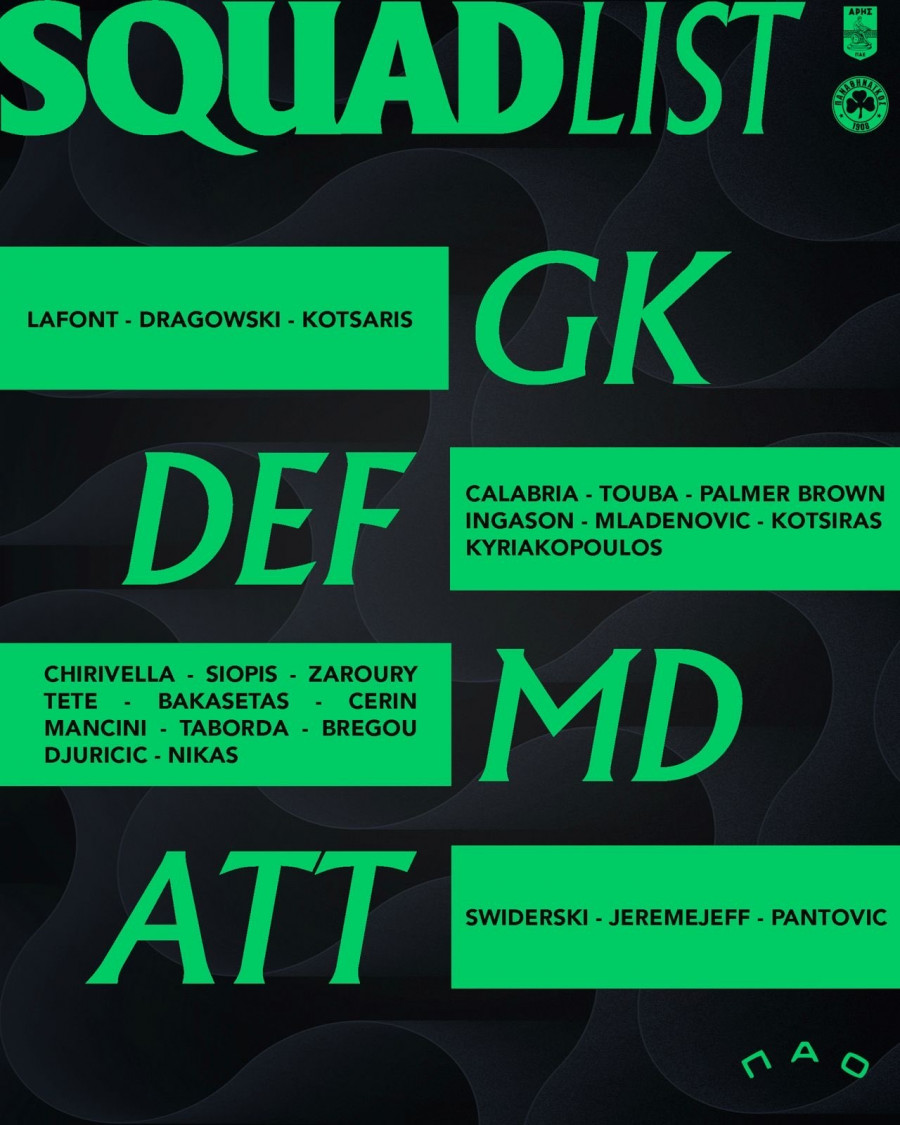 PANATHINAIKOS, APOSTOLI