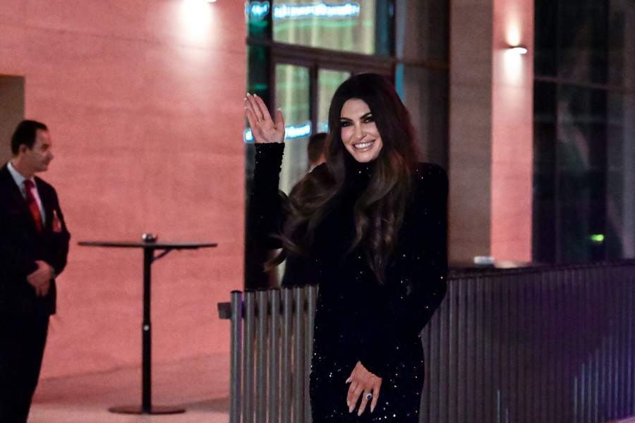 [381641] ΔΕΞΙΩΣΗ ΑΠΟ ΤΗΝ ΝΕΑ ΠΡΕΣΒΗ ΤΩΝ ΗΠΑ ΣΤΗ ΕΛΛΑΔΑ ΚΙΜΠΕΡΛΙ ΓΚΙΛΦΟΪΛ ΣΕ ΚΕΝΤΡΙΚΟ ΞΕΝΟΔΟΧΕΙΟ ΤΗΣ ΑΘΗΝΑΣ (ΤΑΤΙΑΝΑ ΜΠΟΛΑΡΗ / EUROKINISSI)