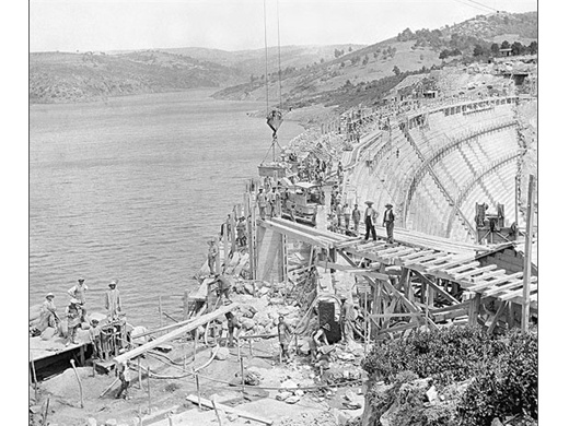 Κατασκευή φράγματος Μαραθώνα, φωτογραφία ΕΥΔΑΠ