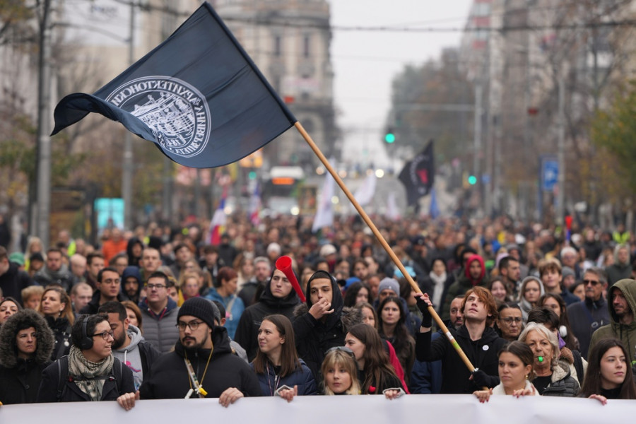Serbia Trump Protest