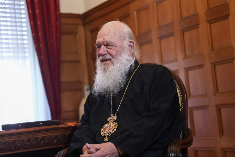 ΣΥΝΑΝΤΗΣΗ ΤΟΥ ΑΡΧΙΕΠΙΣΚΟΠΟΥ ΑΘΗΝΩΝ ΙΕΡΩΝΥΜΟΥ ΜΕ ΤΗΝ ΠΡΕΣΒΗ ΤΩΝ ΗΠΑ KIMBERLY GUILFOYLE<BR>BR>POOL: ΔΗΜΗΤΡΗΣ ΚΑΠΑΝΤΑΗΣ