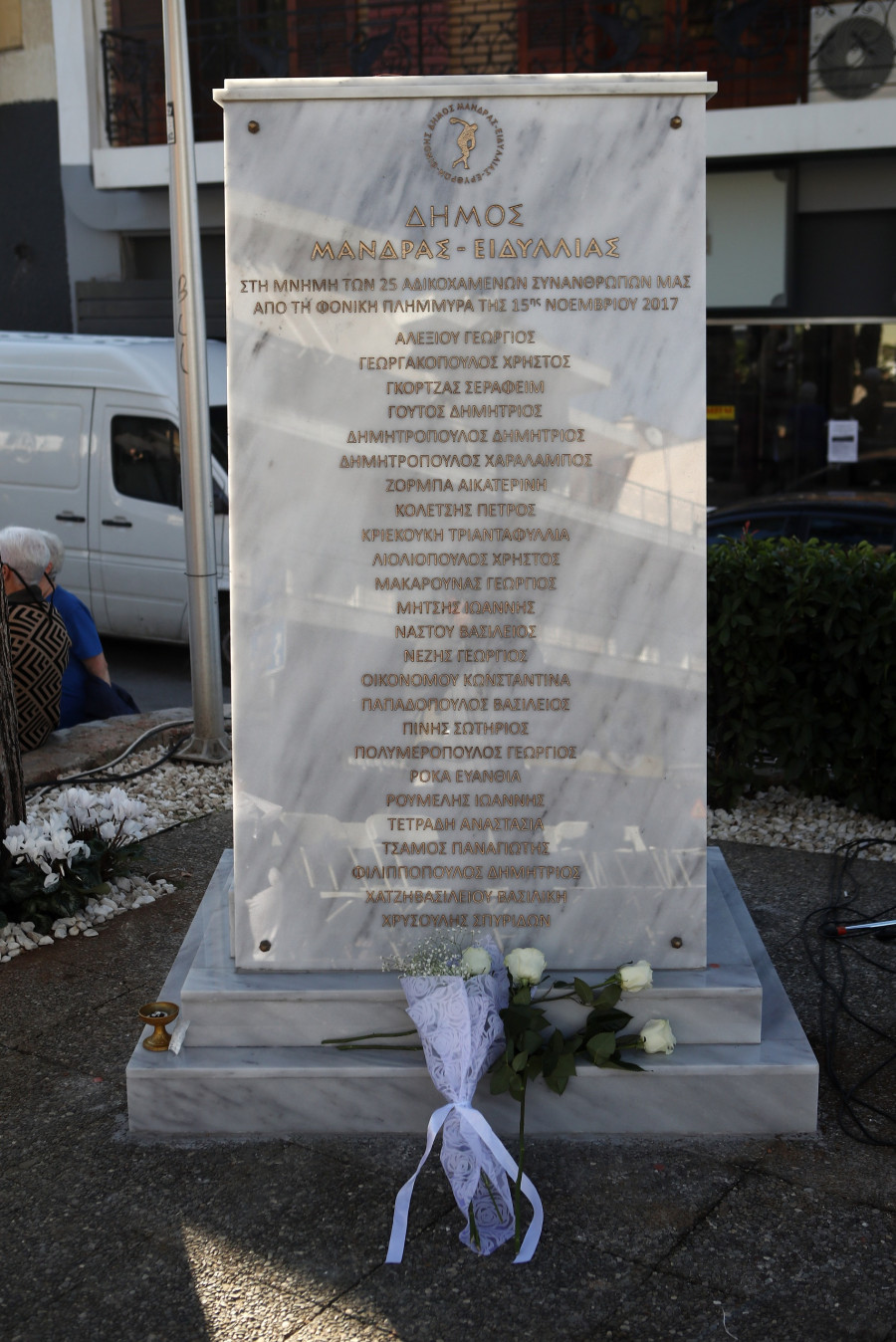 ΕΤΗΣΙΟ ΜΝΗΜΟΣΥΝΟ ΚΑΙ ΑΠΟΚΑΛΥΠΤΗΡΙΑ ΜΝΗΜΕΙΟΥ ΑΦΙΕΡΩΜΕΝΟΥ ΣΤΑ ΘΥΜΑΤΑ ΤΗΣ ΦΟΝΙΚΗΣ ΠΛΗΜΜΥΡΑΣ ΣΤΗ ΜΑΝΔΡΑ ΑΤΤΙΚΗΣ