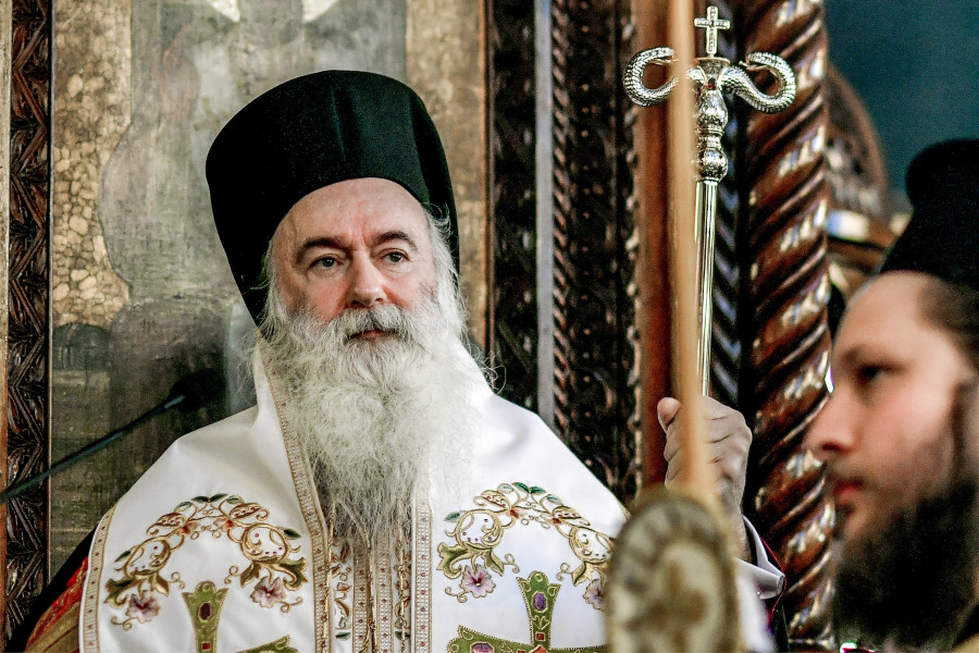 Η ΕΝΘΡΟΝΙΣΗ ΤΟΥ ΝΕΟΥ ΜΗΤΡΟΠΟΛΙΤΗ ΚΟΡΙΝΘΟΥ ΠΑΥΛΟΥ (ΒΑΣΙΛΗΣ ΨΩΜΑΣ / EUROKINISSI)