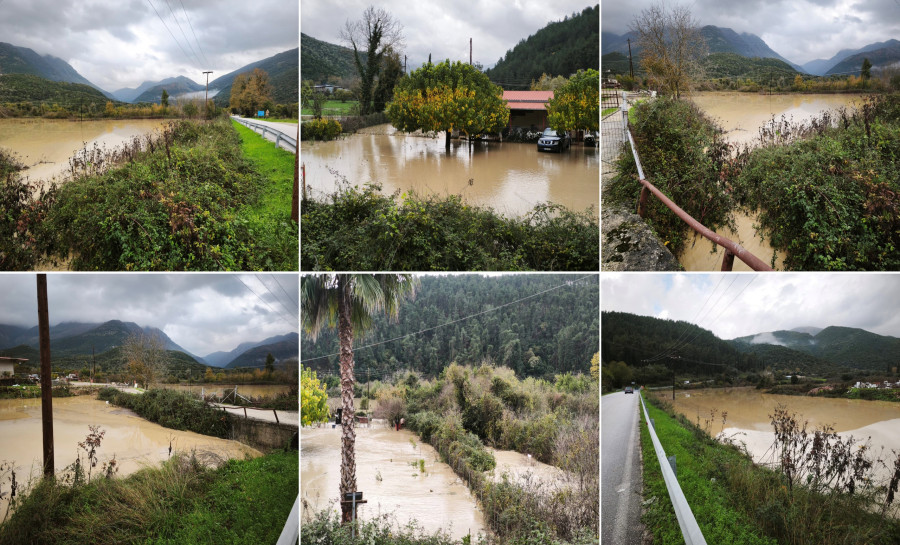 Πλημμύρες κάμπος Φοινικίου Θεσπρωτία 
