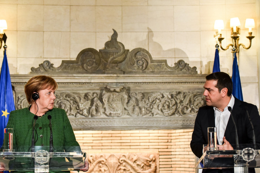 Αλέξης Τσίπρας και Άνγκελα Μέρκελ.