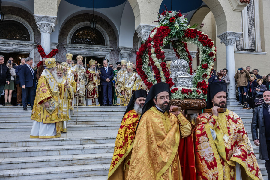 ΕΟΡΤΑΣΜΟΣ ΤΟΥ ΠΟΛΙΟΥΧΟΥ ΤΗΣ ΠΑΤΡΑΣ ΑΓΙΟΥ ΑΝΔΡΕΑ (ΘΟΔΩΡΗΣ ΜΑΝΩΛΟΠΟΥΛΟΣ/ΓΡΑΦΕΙΟ ΤΥΠΟΥ ΠΡΟΕΔΡΙΑΣ ΤΗΣ ΔΗΜΟΚΡΑΤΙΑΣ/EUROKINISSI)