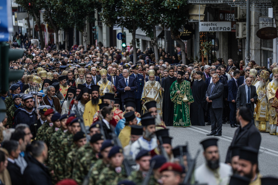 ΕΟΡΤΑΣΜΟΣ ΤΟΥ ΠΟΛΙΟΥΧΟΥ ΤΗΣ ΠΑΤΡΑΣ ΑΓΙΟΥ ΑΝΔΡΕΑ (ΘΟΔΩΡΗΣ ΜΑΝΩΛΟΠΟΥΛΟΣ/ΓΡΑΦΕΙΟ ΤΥΠΟΥ ΠΡΟΕΔΡΙΑΣ ΤΗΣ ΔΗΜΟΚΡΑΤΙΑΣ/EUROKINISSI)