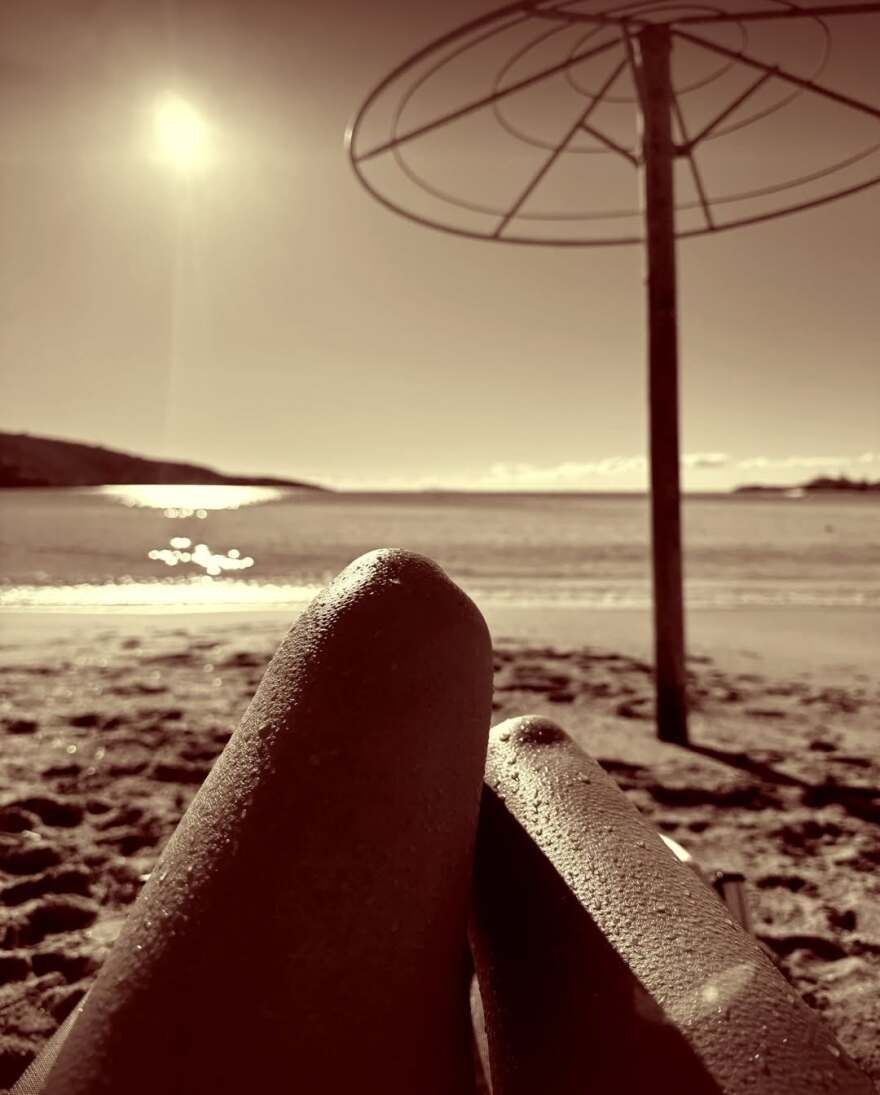 Η Χριστίνα Κολέτσα υποδέχτηκε τον Δεκέμβριο στην παραλία