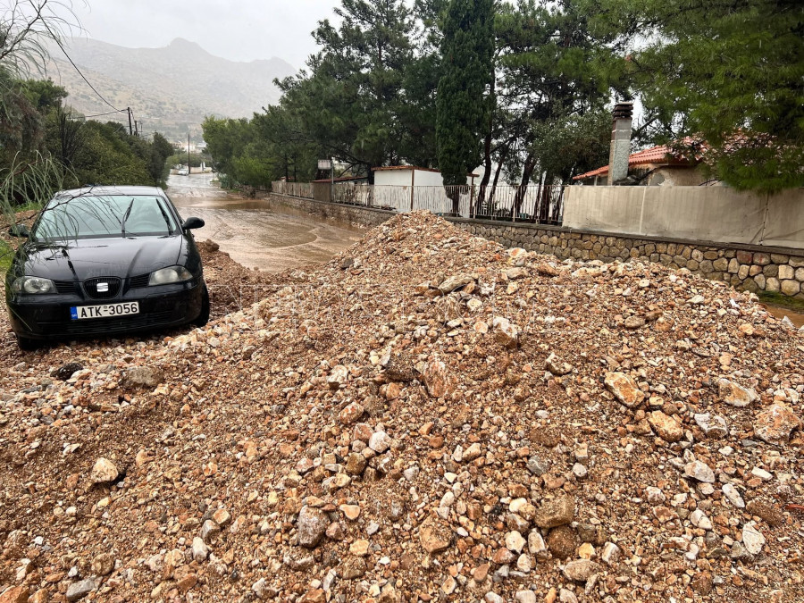 Νέα Πέραμος - Κακοκαιρία Byron