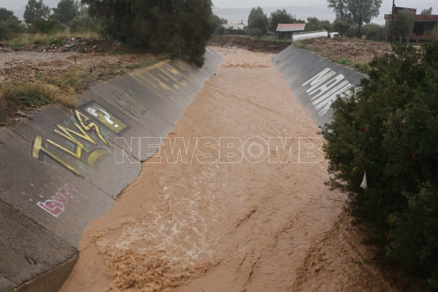 Νέα Πέραμος - Κακοκαιρία Byron