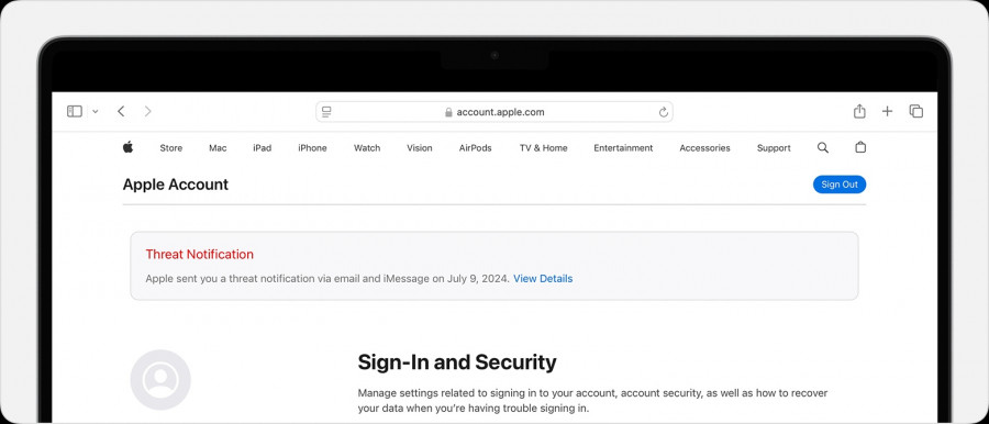Apple - Προειδοποίηση
