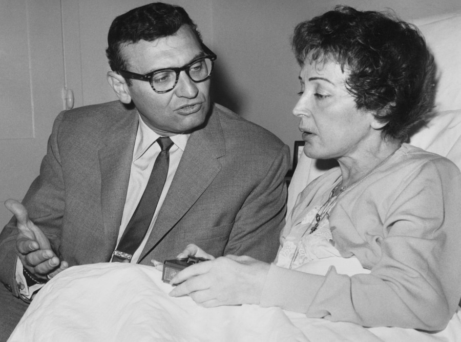 Η Εντίθ Πιάφ με τον τραγουδιστή, Φρανκ Λέιν.