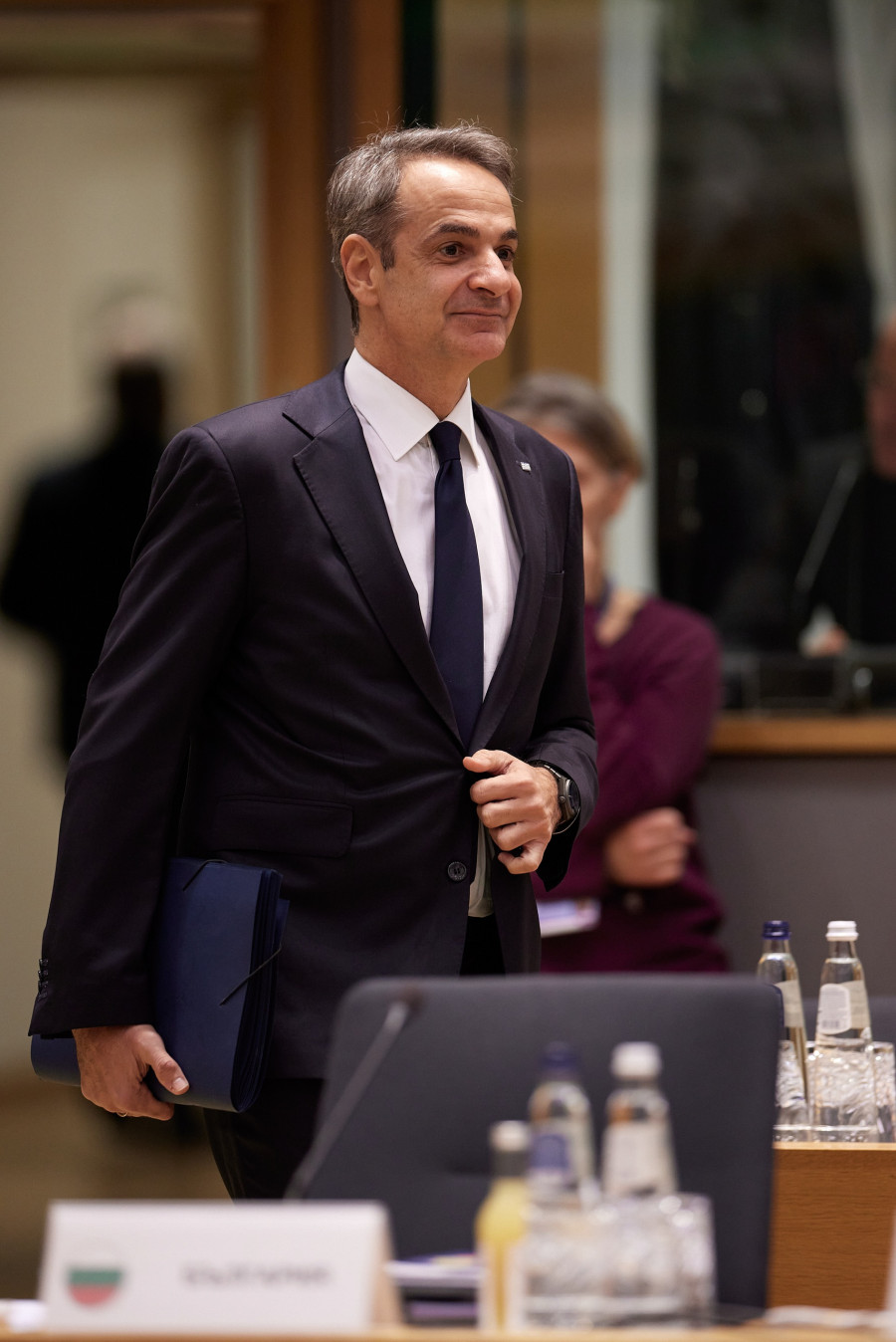 Ο ΠΡΩΘΥΠΟΥΡΓΟΣ ΚΥΡΙΑΚΟΣ ΜΗΤΣΟΤΑΚΗΣ ΣΤΗΝ ΣΥΝΕΔΡΙΑΣΗ ΤΟΥ ΕΥΡΩΠΑΪΚΟΥ ΣΥΜΒΟΥΛΙΟΥ (ΔΗΜΗΤΡΗΣ ΠΑΠΑΜΗΤΣΟΣ/ΓΡΑΦΕΙΟ ΤΥΠΟΥ ΠΡΩΘΥΠΟΥΡΓΟΥ/EUROKINISSI)