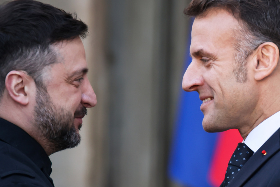 Βολοντίμιρ Ζελένσκι, Εμανουέλ Μακρόν.