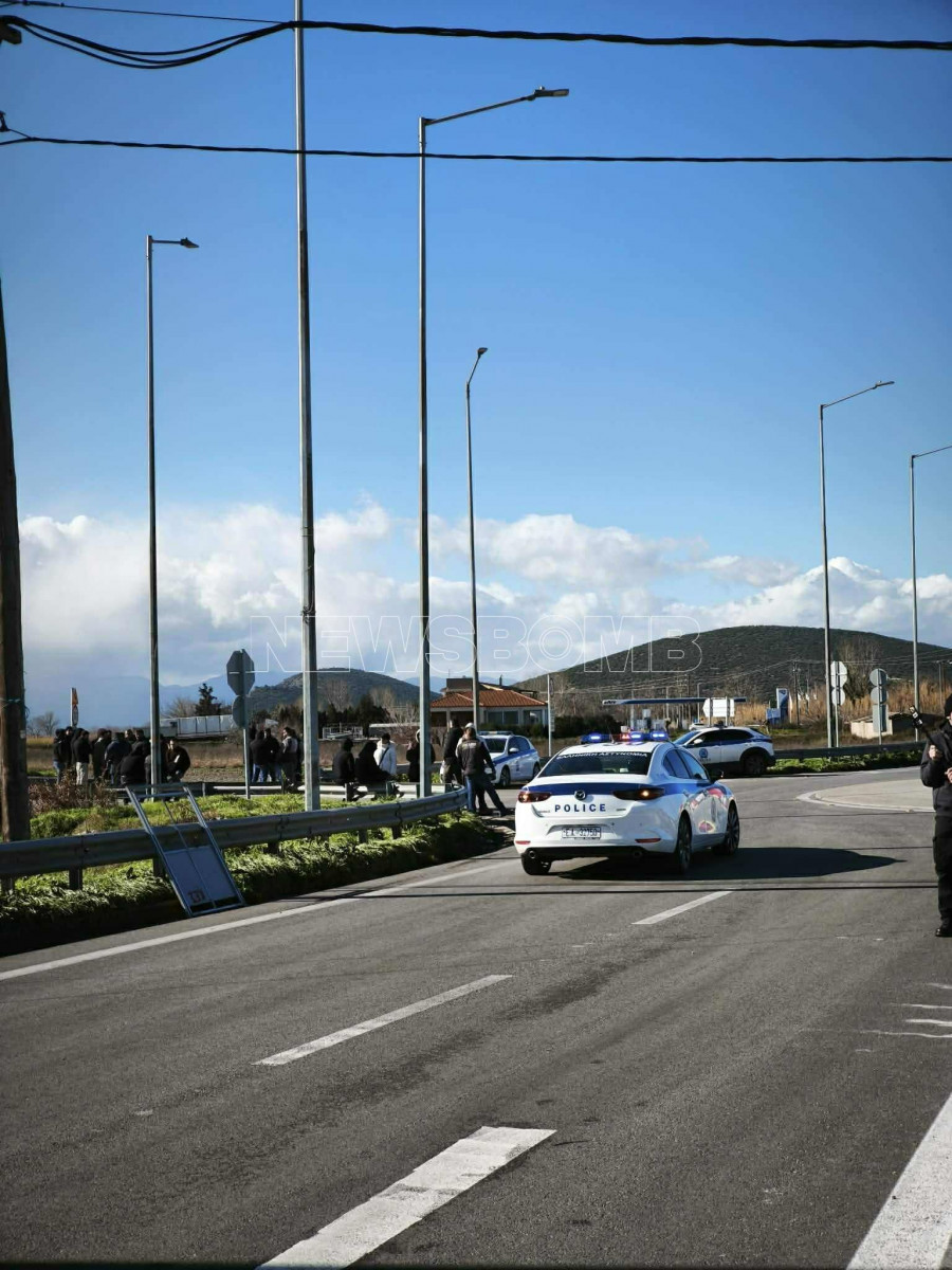 Διακοπή κυκλοφορίας στο Κάστρο Βοιωτίας.