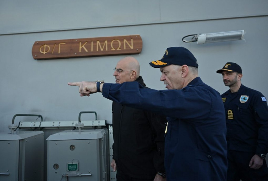 Δένδιας - Φρεγάτα Κίμων