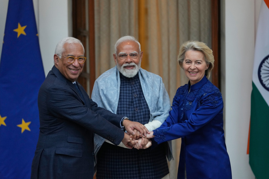 Narendra Modi,Antonio Costa,Ursula von der Leyen