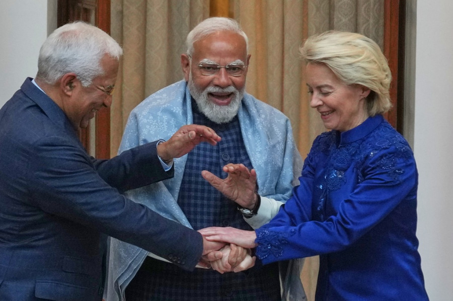 Narendra Modi,Antonio Costa,Ursula von der Leyen
