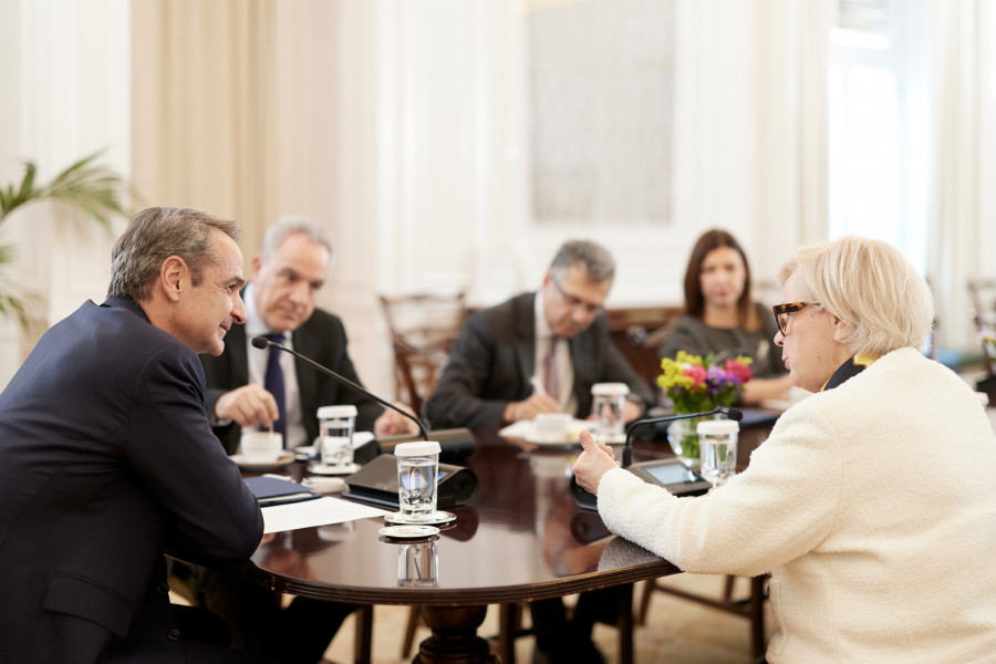 Κυριάκος Μητσοτάκης Κατρίν Βοτρέν