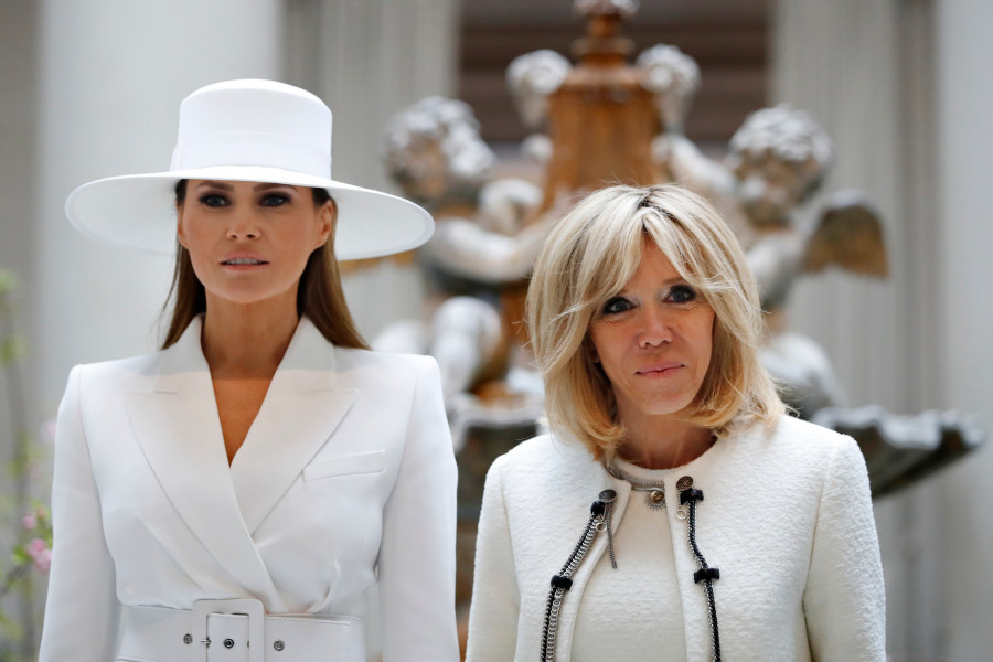 Melania Trump,Brigitte Macron