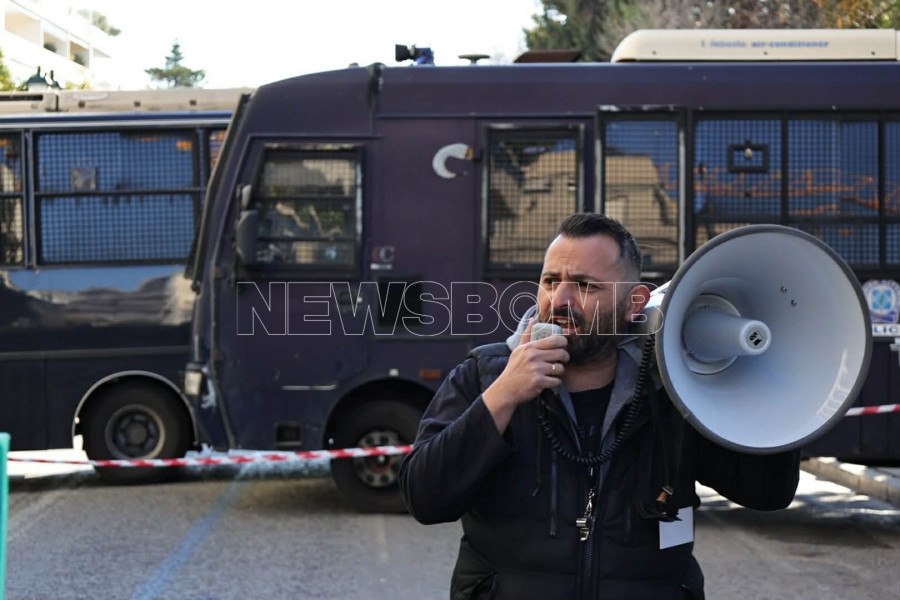 Πορεία οδηγών ταξί στο κέντρο της Αθήνας