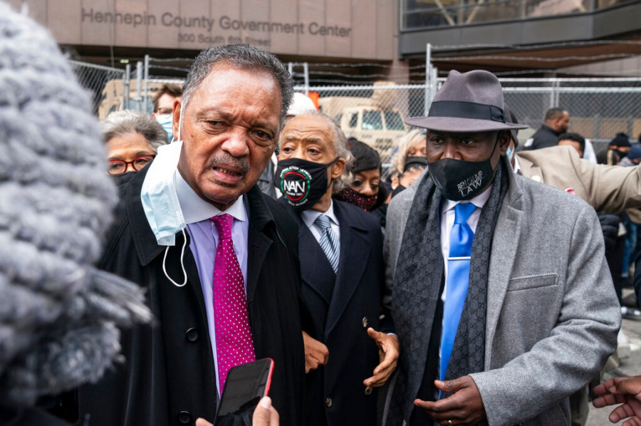 Jesse Jackson,Al Sharpton,Ben Crump