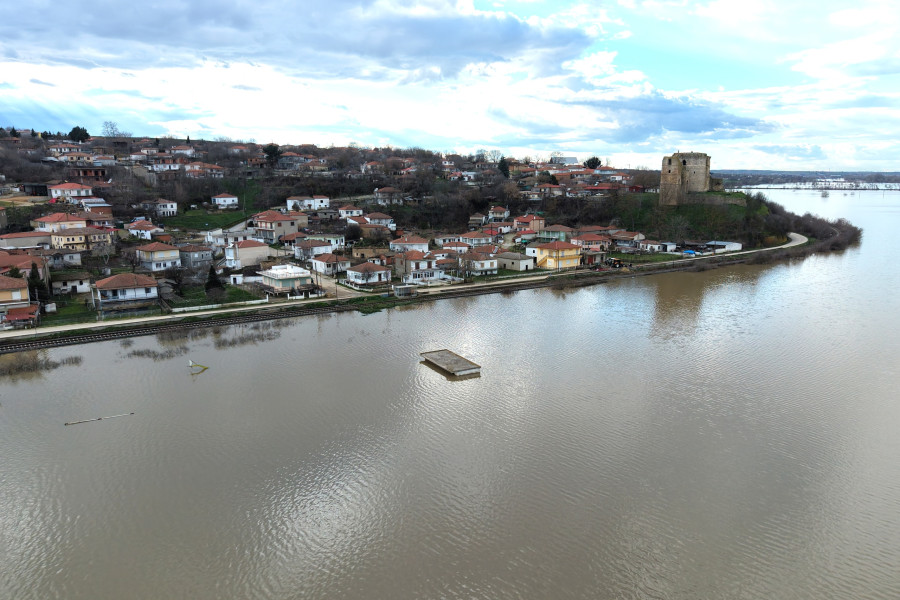 ΠΛΗΜΜΥΡΕΣ ΣΕ ΑΓΡΟΤΙΚΕΣ ΕΚΤΑΣΕΙΣ ΣΤΟΝ ΕΒΡΟ ΜΕΤΑ ΤΗΝ ΥΠΕΡΧΕΙΛΙΣΗ ΤΟΥ ΠΟΤΑΜΟΥ ΚΑΙ ΤΗΝ ΑΝΟΔΟ ΤΗΣ ΣΤΑΘΜΗΣ <br> ΠΕΡΙΟΧΗ ΛΑΒΑΡΑ ΨΑΘΑΔΕΣ ΠΥΘΕΙΟ