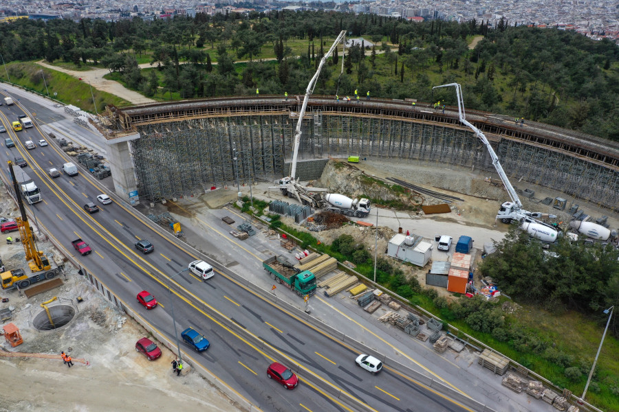 [385763] ΚΑΤΑΣΚΕΥΗ ΤΟΥ FLYOVER ΣΤΟΝ ΠΕΡΙΦΕΡΕΙΑΚΟ ΘΕΣΣΑΛΟΝΙΚΗΣ(EUROKINISSI/ΛΙΑ ΦΩΚΑ)