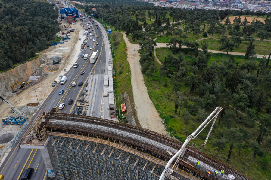 [385763] ΚΑΤΑΣΚΕΥΗ ΤΟΥ FLYOVER ΣΤΟΝ ΠΕΡΙΦΕΡΕΙΑΚΟ ΘΕΣΣΑΛΟΝΙΚΗΣ(EUROKINISSI/ΛΙΑ ΦΩΚΑ)