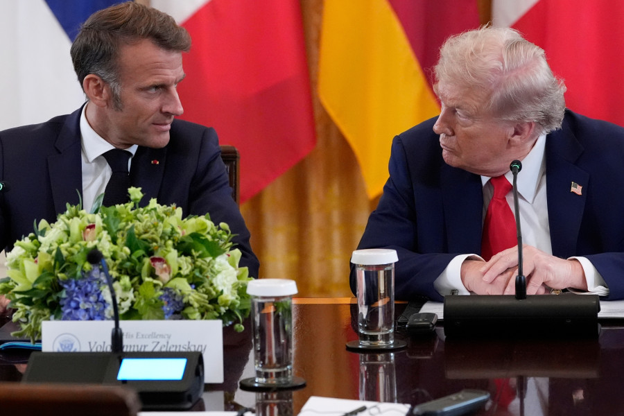 Donald Trump,Emmanuel Macron