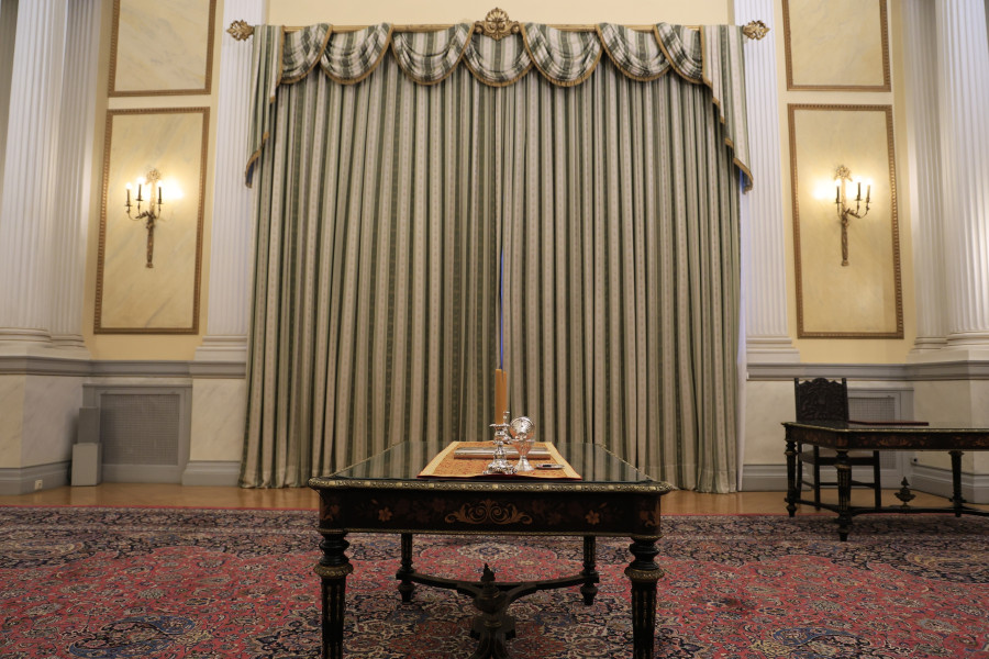 [378882] ΟΡΚΩΜΟΣΙΑ ΤΩΝ ΝΕΩΝ ΜΕΛΩΝ ΤΗΣ ΚΥΒΕΡΝΗΣΗΣ (ΓΙΩΡΓΟΣ ΚΟΝΤΑΡΙΝΗΣ/EUROKINISSI)