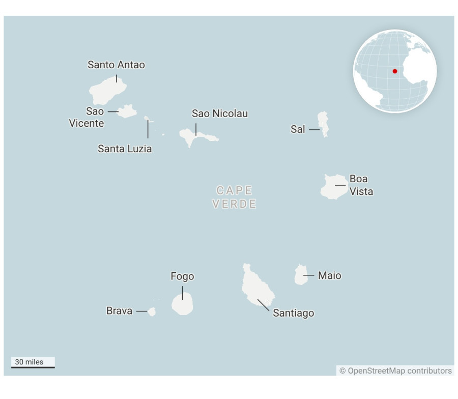 χάρτης - πράσινο ακρωτήρι