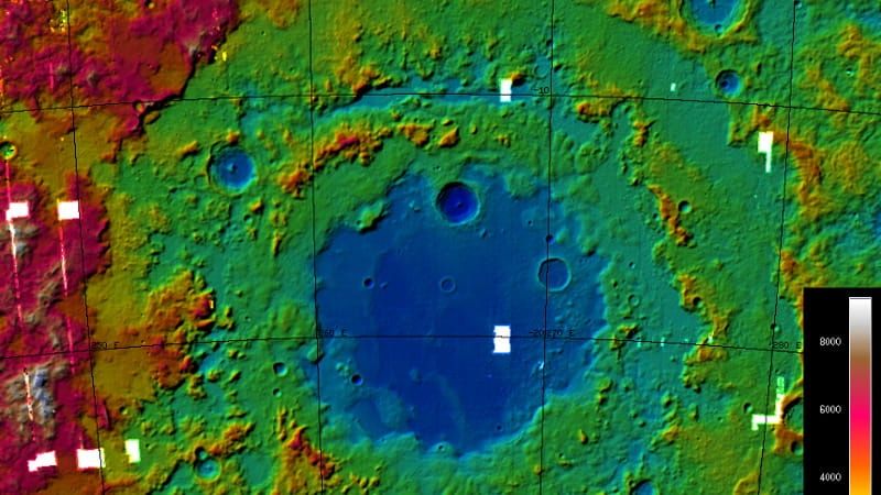 Το Mare Orientale απεικονίστηκε από τον ανιχνευτή LRO της NASA σε ψευδοέγχρωμη απεικόνιση.