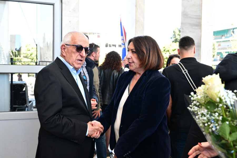 [386126] ΠΟΛΙΤΙΚΗ ΚΗΔΕΙΑ ΤΟΥ ΒΑΣΙΛΗ ΡΙΖΟΥ (ΤΑΤΙΑΝΑ ΜΠΟΛΑΡΗ/EUROKINISSI)