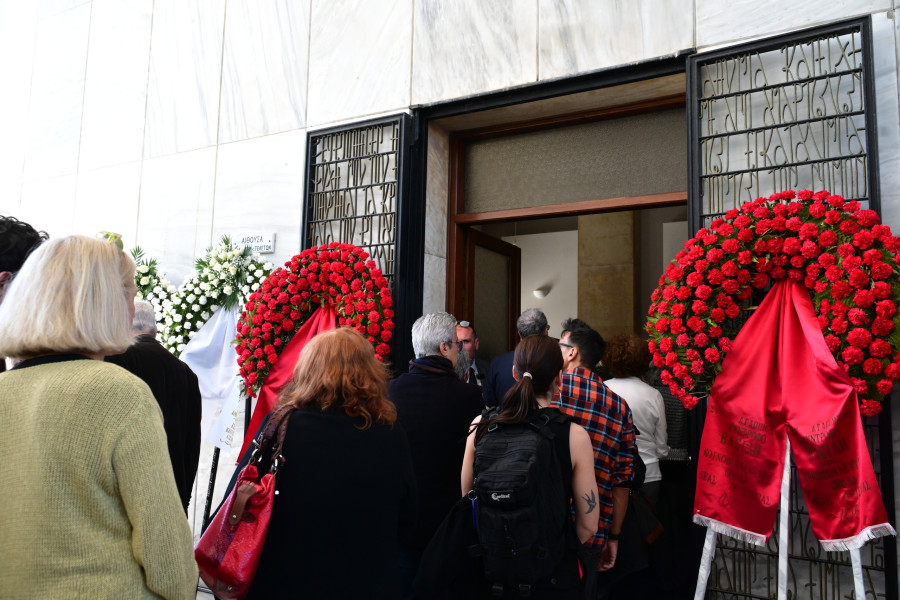 [386126] ΠΟΛΙΤΙΚΗ ΚΗΔΕΙΑ ΤΟΥ ΒΑΣΙΛΗ ΡΙΖΟΥ (ΤΑΤΙΑΝΑ ΜΠΟΛΑΡΗ/EUROKINISSI)