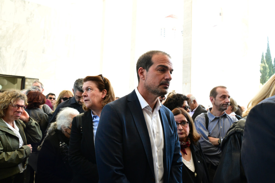 [386126] ΠΟΛΙΤΙΚΗ ΚΗΔΕΙΑ ΤΟΥ ΒΑΣΙΛΗ ΡΙΖΟΥ (ΤΑΤΙΑΝΑ ΜΠΟΛΑΡΗ/EUROKINISSI)