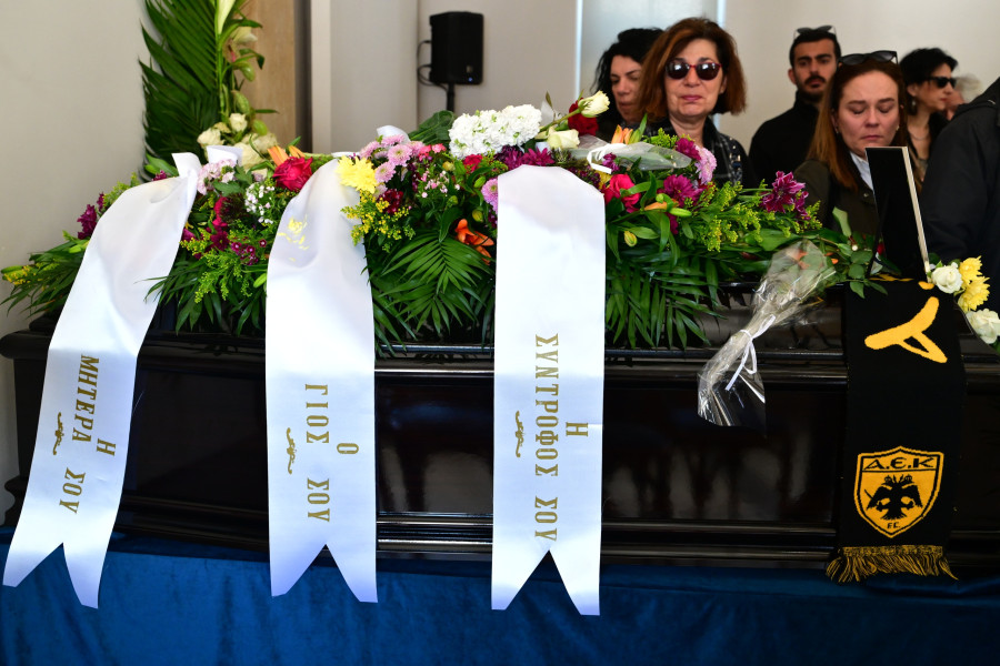 [386126] ΠΟΛΙΤΙΚΗ ΚΗΔΕΙΑ ΤΟΥ ΒΑΣΙΛΗ ΡΙΖΟΥ (ΤΑΤΙΑΝΑ ΜΠΟΛΑΡΗ/EUROKINISSI)