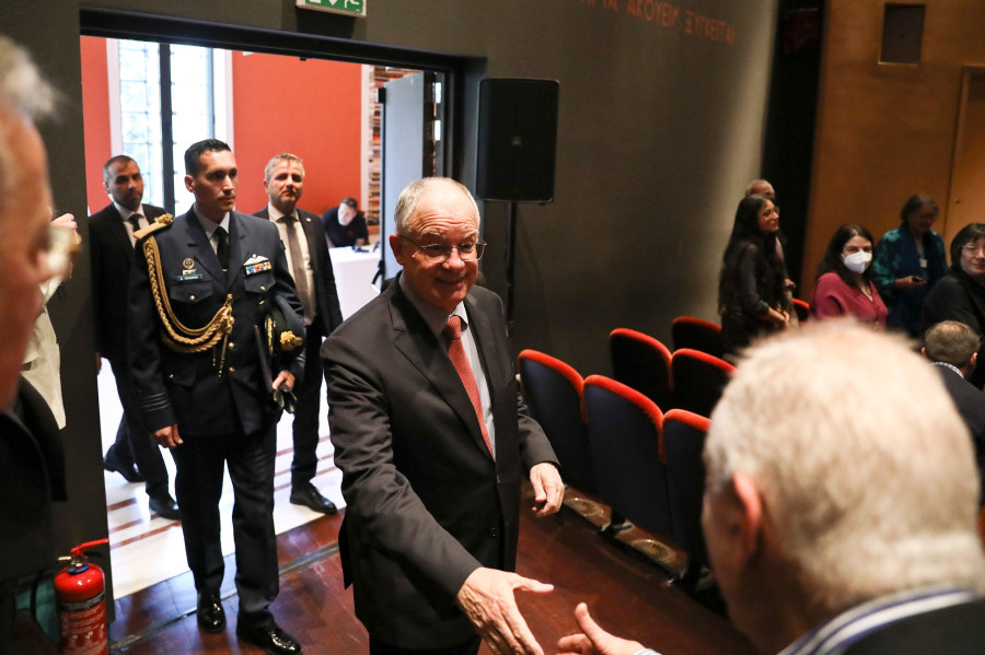 Ο ΠΡΟΕΔΡΟΣ ΤΗΣ ΔΗΜΟΚΡΑΤΙΑΣ ΚΩΝΣΤΑΝΤΙΝΟΣ ΤΑΣΟΥΛΑΣ ΣΤΗΝ ΕΝΑΡΞΗ ΤΩΝ ΕΡΓΑΣΙΩΝ ΤΟΥ ΔΙΕΘΝΟΥΣ ΣΥΝΕΔΡΙΟΥ ΓΙΑ ΤΑ 100 ΧΡΟΝΙΑ ΤΗΣ ΓΕΝΝΑΔΕΙΟΥ ΒΙΒΛΙΟΘΗΚΗΣ ΜΕ ΘΕΜΑ 