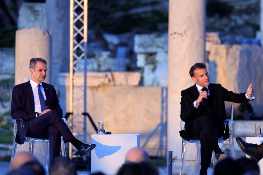 Κυριάκος Μητσοτάκης Εμανουέλ Μακρόν