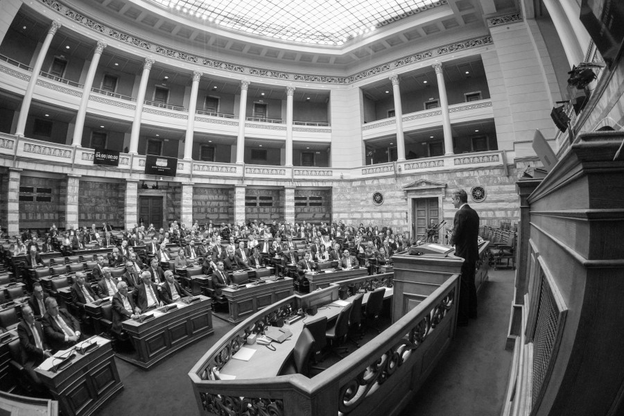 ΣΥΝΕΔΡΙΑΣΗ ΤΗΣ ΚΟΙΝΟΒΟΥΛΕΥΤΙΚΗΣ ΟΜΑΔΑΣ ΤΗΣ ΝΕΑΣ ΔΗΜΟΚΡΑΤΙΑΣ (ΓΙΩΡΓΟΣ ΚΟΝΤΑΡΙΝΗΣ/EUROKINISSI)