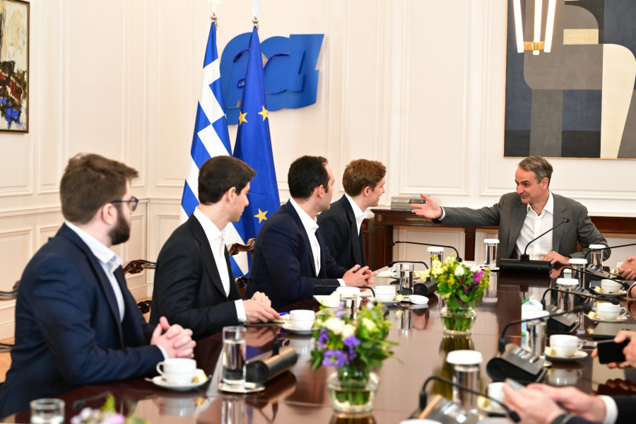 [387331] ΥΠΟΓΡΑΦΗ ΜΝΗΜΟΝΙΟΥ ΚΑΤΑΝΟΗΣΗΣ ΜΕΤΑΞΥ ΤΗΣ ΕΛΛΗΝΙΚΗΣ ΚΥΒΕΡΝΗΣΗΣ ΚΑΙ ΤΗΣ ΕΤΑΙΡΙΑΣ ELEVENLABS ΠΑΡΟΥΣΙΑ ΤΟΥ ΠΡΩΘΥΠΟΥΡΓΟΥ ΚΥΡΙΑΚΟΥ ΜΗΤΣΟΤΑΚΗ (ΤΑΤΙΑΝΑ ΜΠΟΛΑΡΗ/EUROKINISSI)
